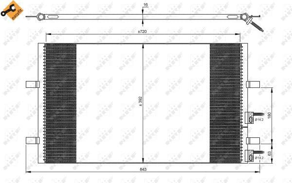 Condenser, air conditioning EASY FIT 35846