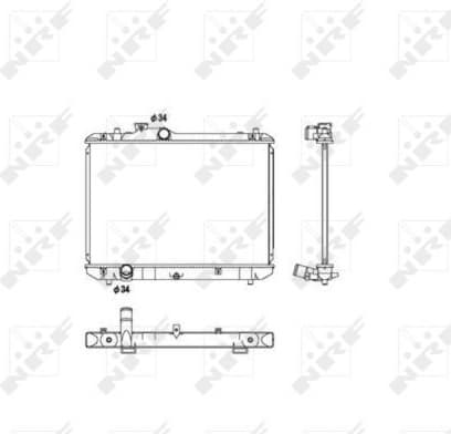 Radiator, engine cooling EASY FIT 53582 - image 2