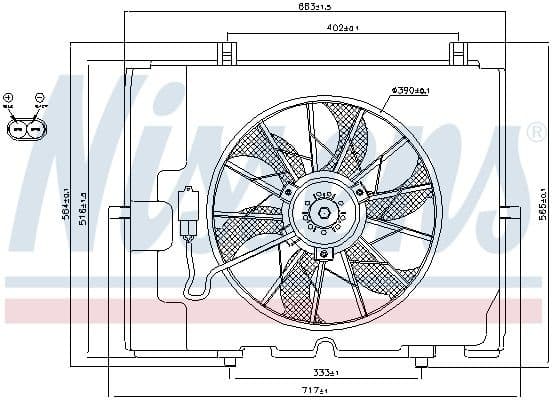Fan, engine cooling 85653