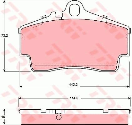 Brake Pad Set, disc brake GDB1395