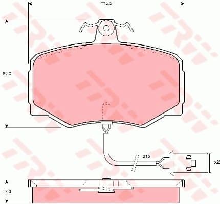 Brake Pad Set, disc brake GDB421