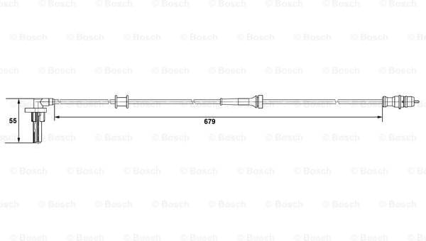 Sensor, wheel speed 0265007533 - image 5