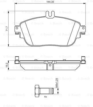 Brake Pad Set, disc brake 0986494662 - image 7