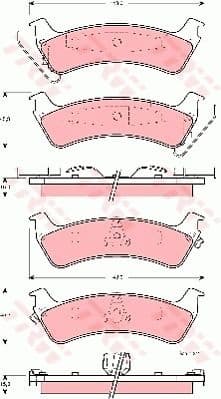 Brake Pad Set, disc brake GDB4124