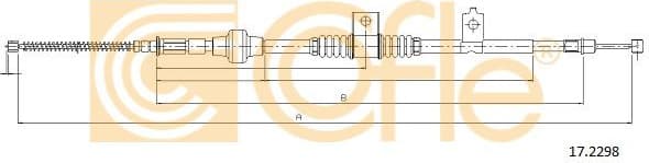 Cable Pull, parking brake 17.2298