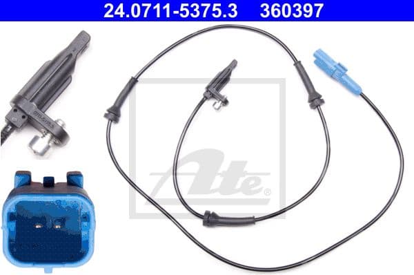 Sensor, wheel speed 24.0711-5375.3