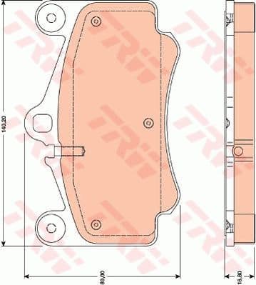 Brake Pad Set, disc brake GDB1778