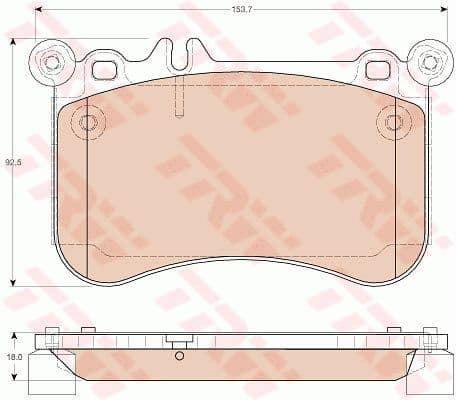 Brake Pad Set, disc brake GDB1972
