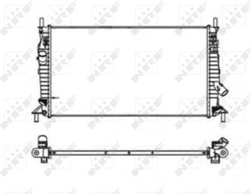 Radiator, engine cooling EASY FIT 53403