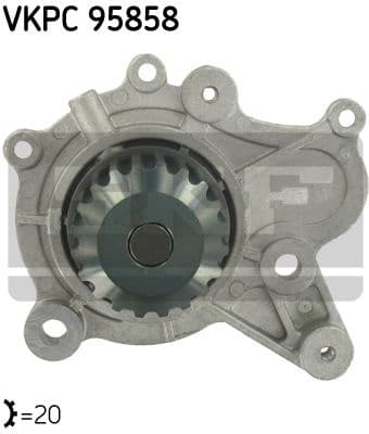 Water Pump, engine cooling VKPC 95858