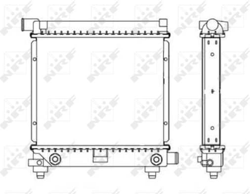 Radiator, engine cooling EASY FIT 517662