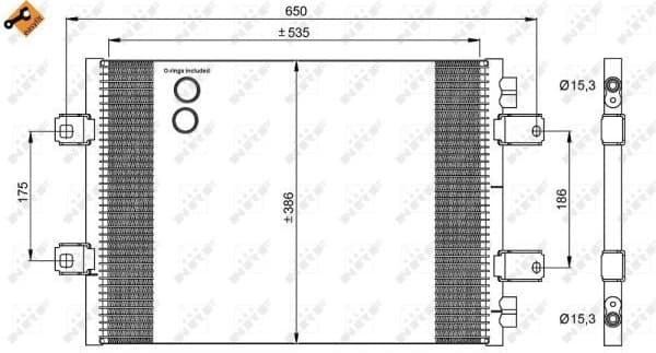 Condenser, air conditioning EASY FIT 35909