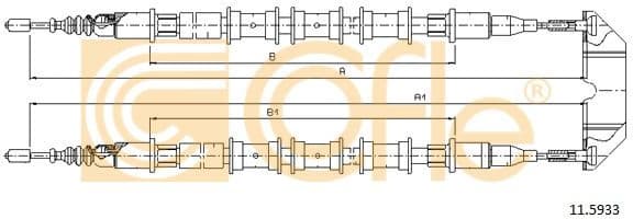Cable Pull, parking brake 11.5933