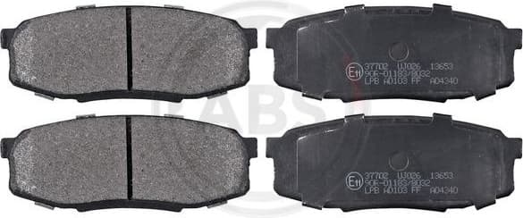 Brake Pad Set, disc brake 37702
