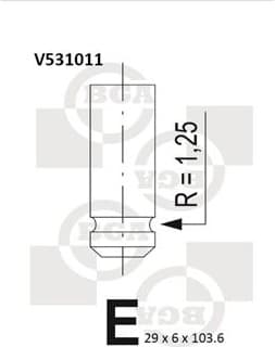 Valve exhaust V531011 - image 2