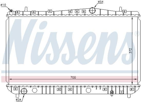 Radiator, engine cooling ** FIRST FIT ** 61633