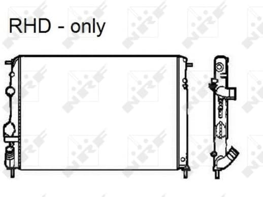 Radiator, engine cooling 58326