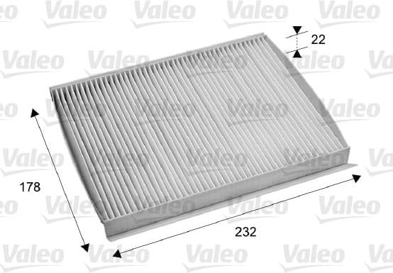 Filter, cabin air VALEO ESSENTIAL 715686