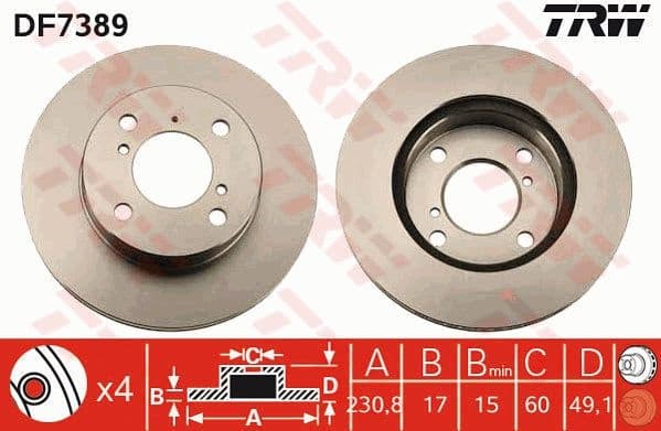 Brake Disc DF7389