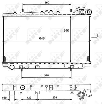 Radiator, engine cooling 50134 - image 2