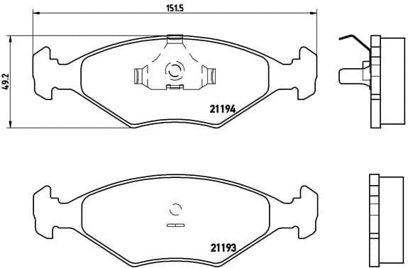 Brake Pad Set, disc brake PRIME LINE P23040