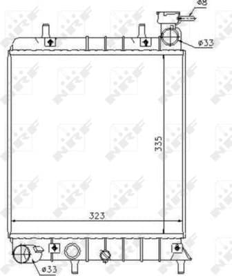 Radiator, engine cooling 53376
