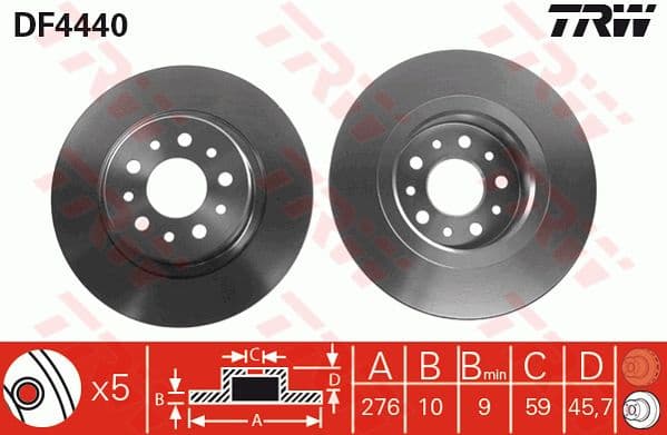 Brake Disc DF4440