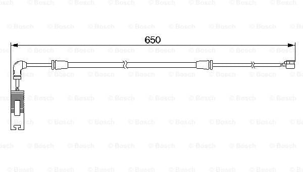 Warning Contact, brake pad wear 1987474960