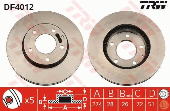 Brake Disc DF4012