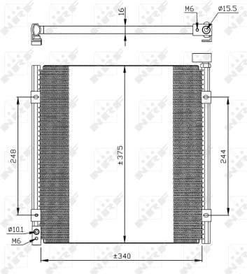 Condenser, air conditioning EASY FIT 35264
