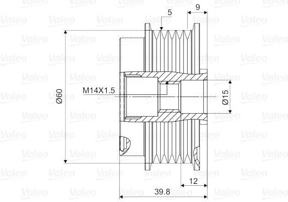Alternator Freewheel Clutch VALEO NEW SPARE PART 588097 - image 2