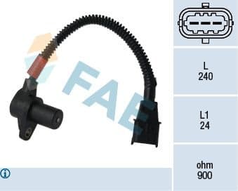 Sensor, crankshaft pulse 79356