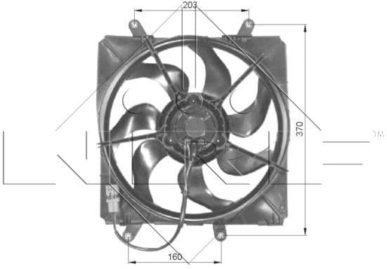 Fan, engine cooling 47054 - image 2