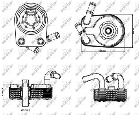 Oil Cooler, engine oil EASY FIT 31322