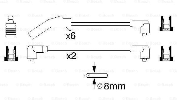 Ignition Cable Kit 0986356879 - image 5