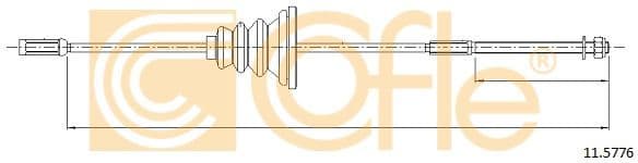 Cable Pull, parking brake 11.5776