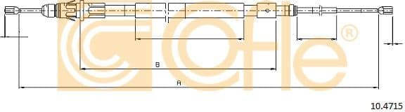 Cable Pull, parking brake 10.4715