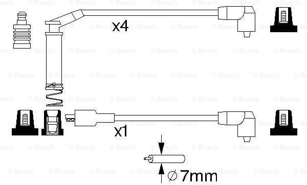 Ignition Cable Kit 0986357127 - image 5