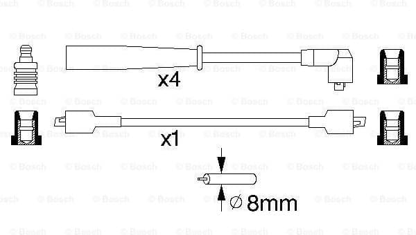Ignition Cable Kit 0986356774 - image 5
