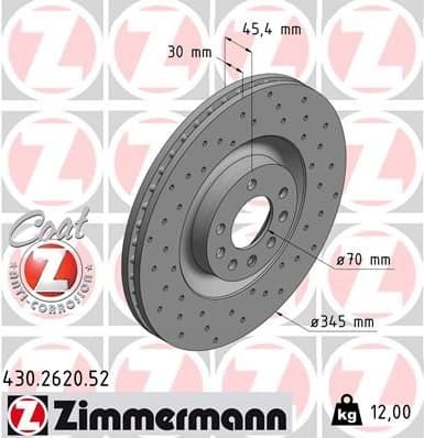 Brake Disc SPORT BRAKE DISC Z 430.2620.52