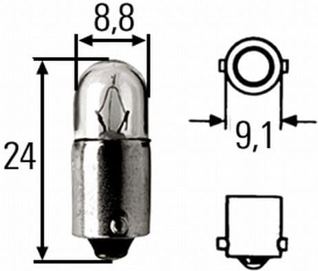 Bulb, interior light STANDARD 8GP 002 068-131