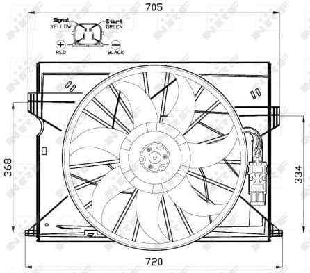 Fan, engine cooling 47444