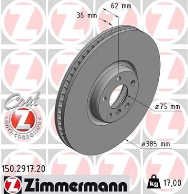 Brake Disc COAT Z 150.2917.20