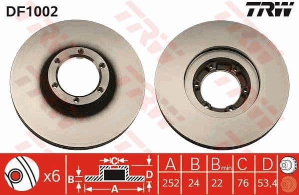 Brake Disc DF1002