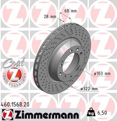 Brake Disc COAT Z 460.1568.20