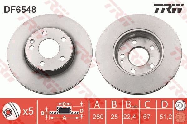 Brake Disc DF6548