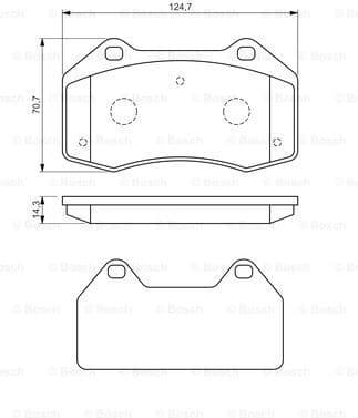 Brake Pad Set, disc brake 0986494551