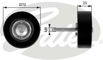 Deflection/Guide Pulley, V-ribbed belt DriveAlign™ T36263