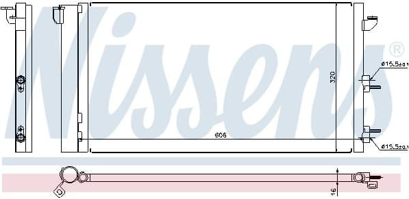 Condenser, air conditioning ** FIRST FIT ** 94670