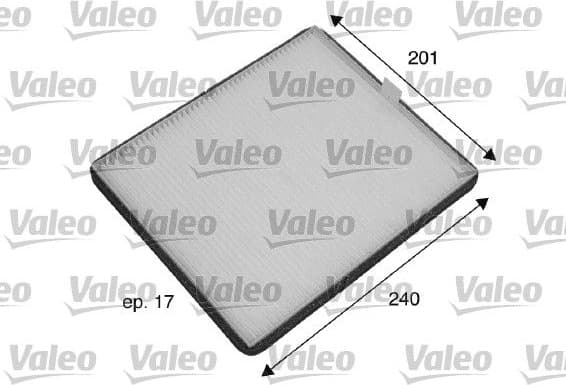 Filter, cabin air VALEO ESSENTIAL 698773
